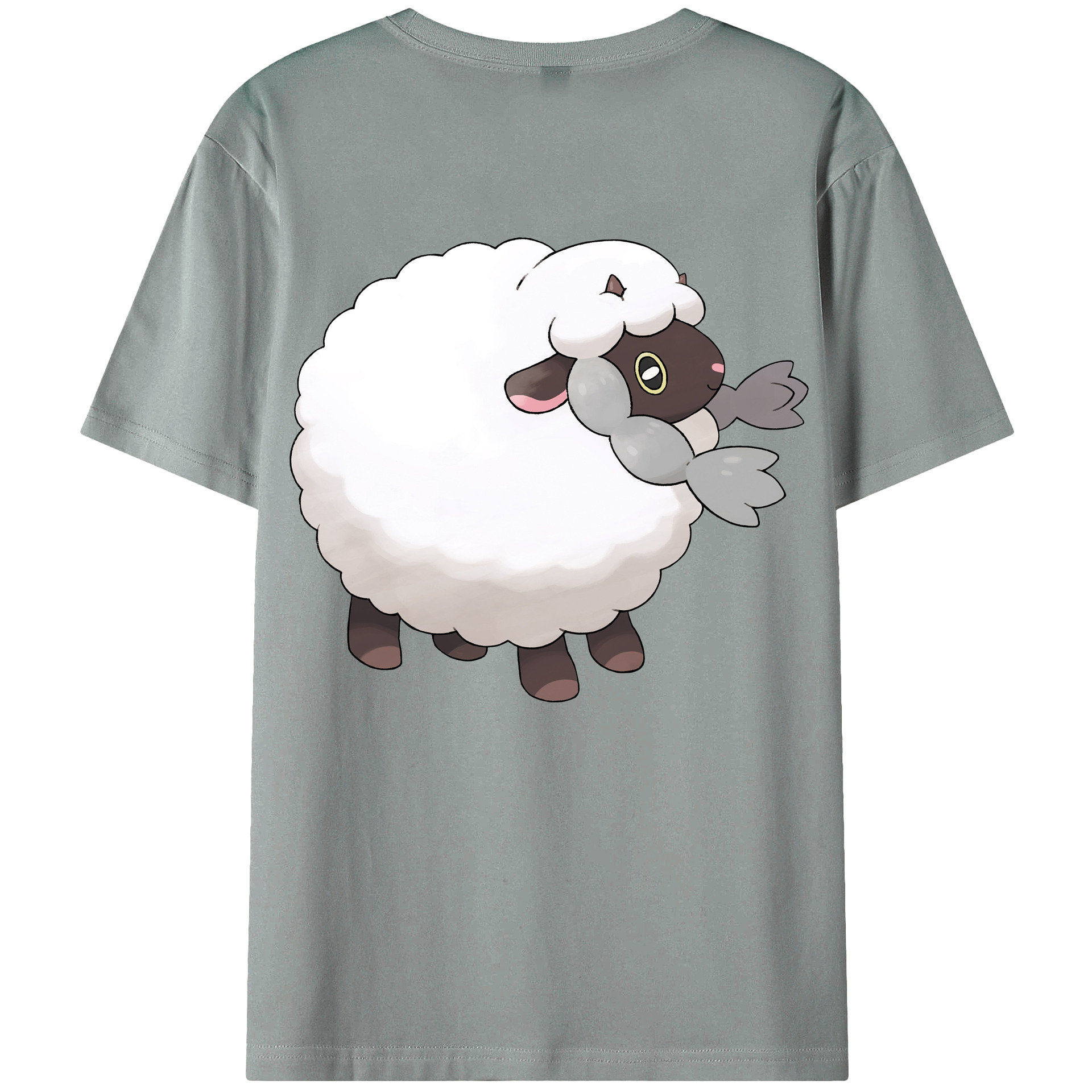 （画像用） ポケットモンスター Pokémon 綿100％ メンズ半袖Tシャツ（バックプリント） 通気性